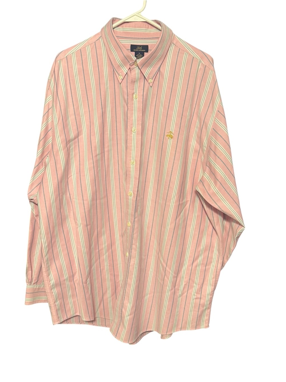 Brooks Brothers Pink Multi-Stripe Button-Down Shirt